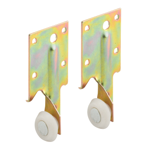 FHC Drawer Track Plastic Roller with Steel Bracket 2/Pack