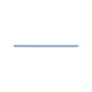 FHC Wood Screen Door Closer Extension Spring - Nickel-Plated Finish - 0.060 Ga x 13/32" x 16-3/8" - Closed Double Loop - (1-Pack)