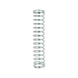 FHC Compression Spring - Spring Steel Construction - Nickel-Plated Finish - 0.031 Ga x 7/16" x 2-1/8" - (4-Pack)