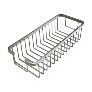 FHC Stainless Steel Single Basket Drilled Shower Caddy - Chrome