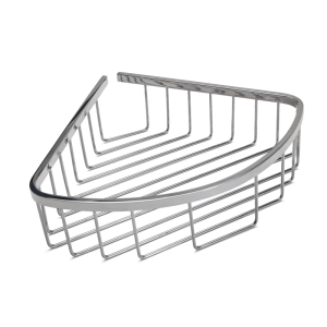FHC Stainless Steel Corner Basket Drilled Shower Caddy - Chrome