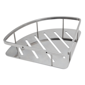 FHC Stainless Steel Wire Corner Basket Drilled Shower Caddy - Chrome