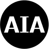 A.I.A black circle logo