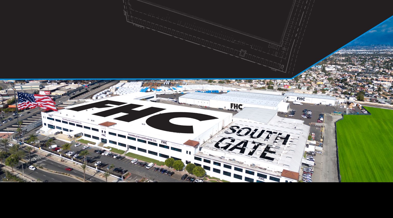 High View Shot of the FHC Campus in Southgate, California