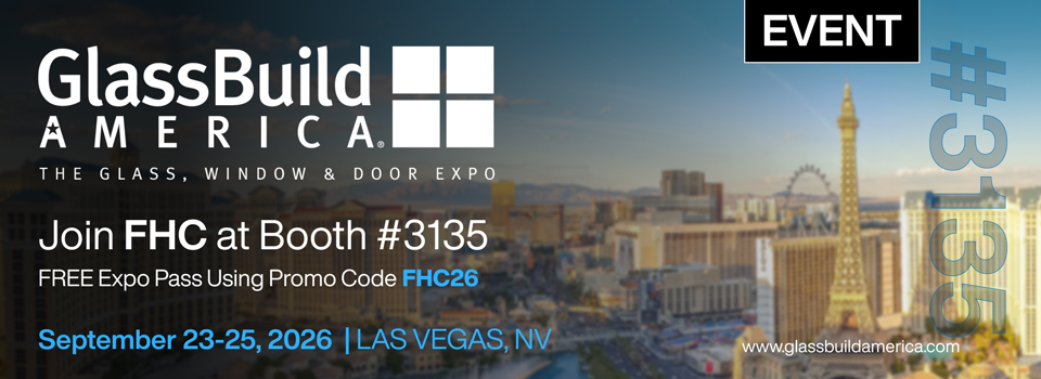 Join us at GlassBuild America Booth #3135