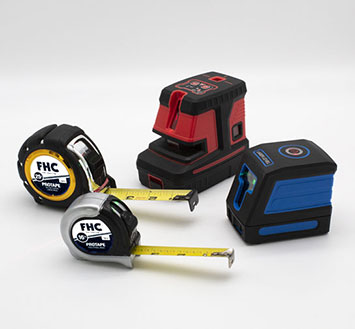 FHC Laser Leveling Tools and FHC Measuring Tapes